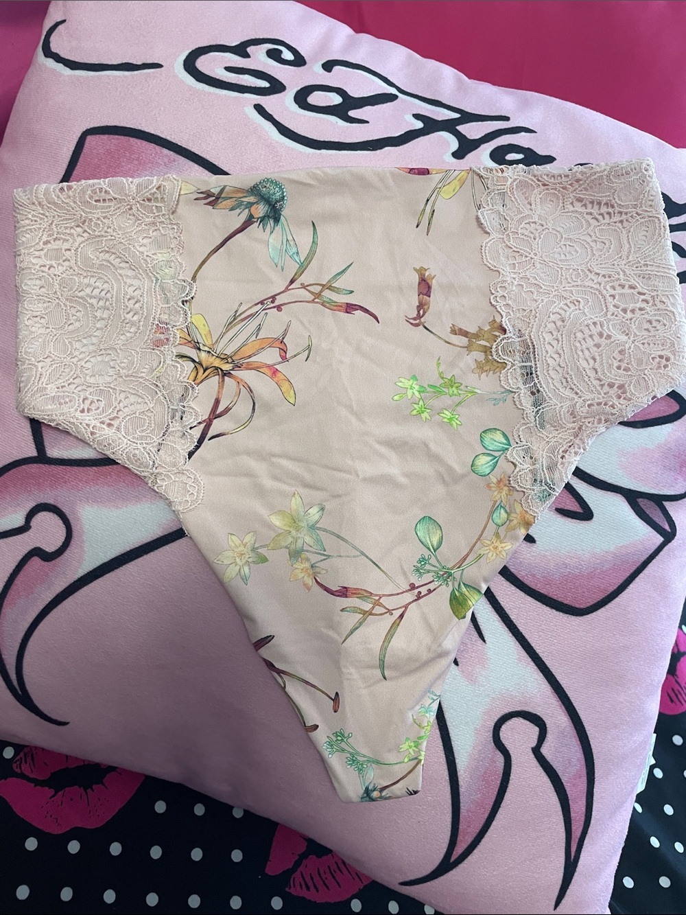 Soma Floral Lace-Trim Bikini Panty